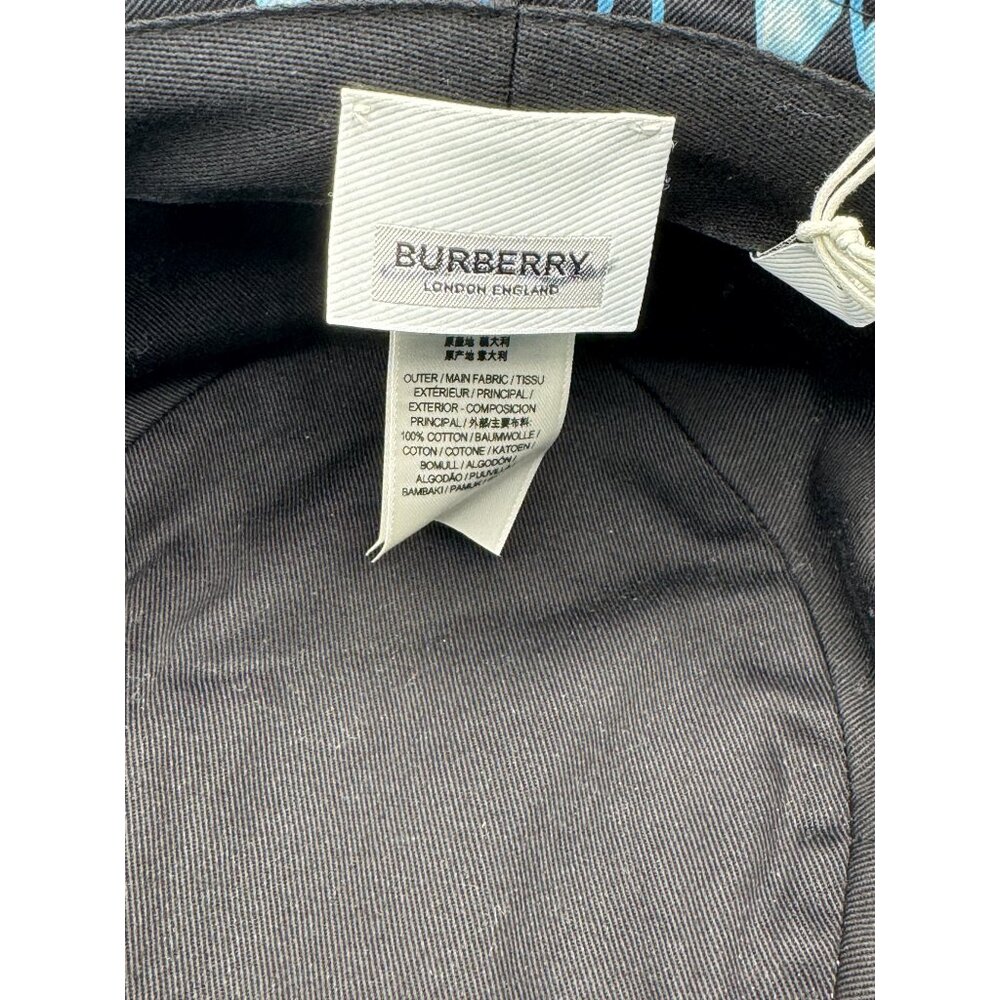 Burberry Bucket Burberry Multicolor Monogram Logo Print Cotton Bucket Hat - Picture 7 of 10